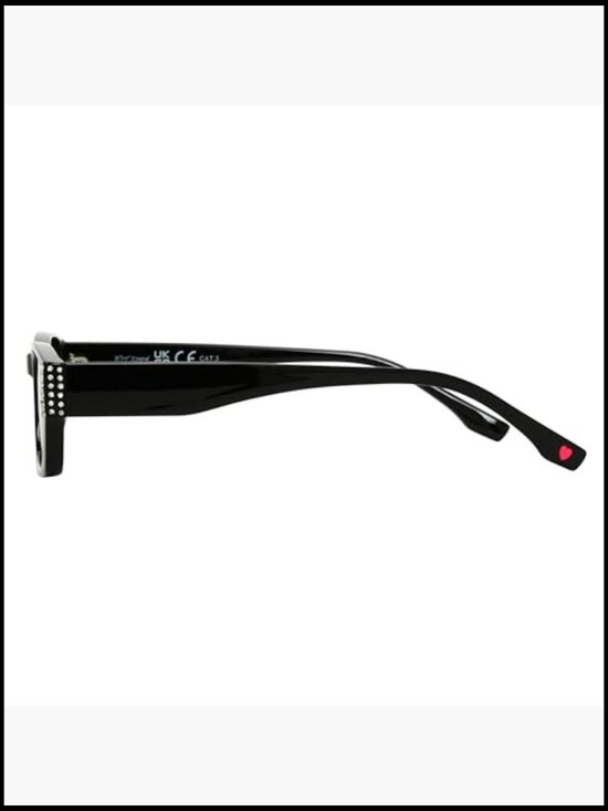 Rectangular Sunglasses with Dotted Detailing, 100% UVA/UVB Protection, Scratch main image 4
